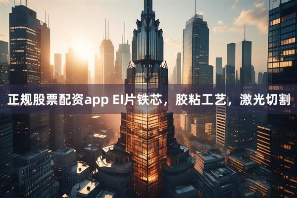 正规股票配资app EI片铁芯，胶粘工艺，激光切割